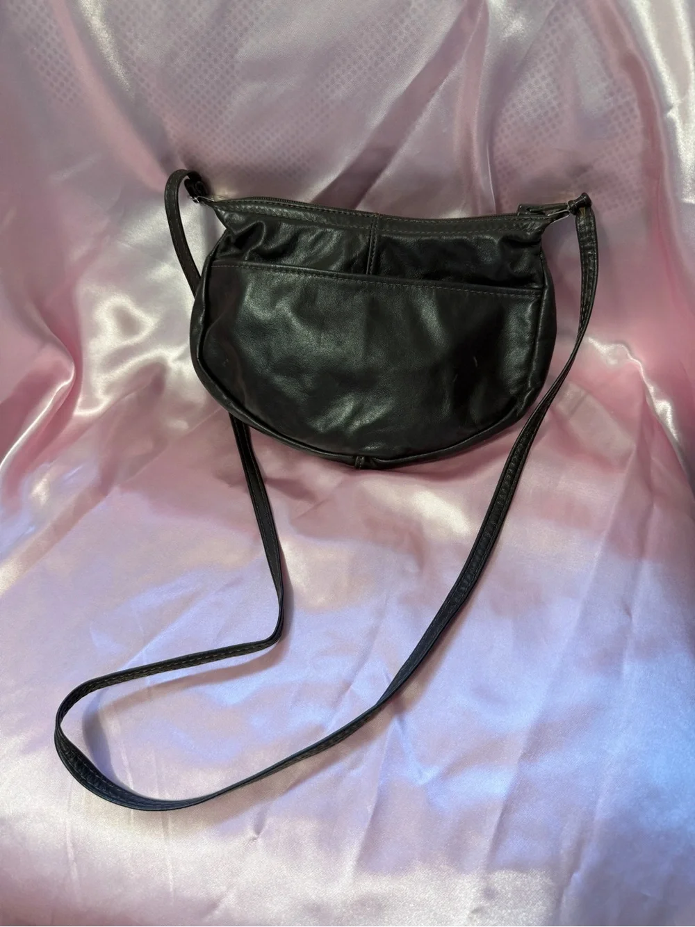 Classic Brown boho Leather Crossbody Bag purse
